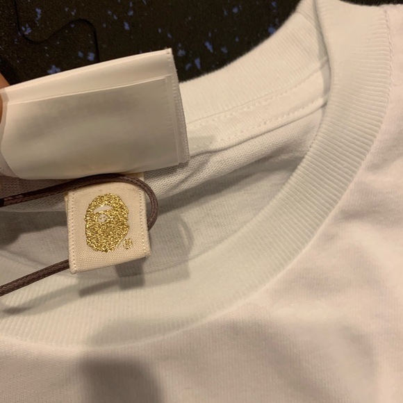Bape A Bathing Ape Undefeated White Tee Camo Ape - Picture 4 of 6